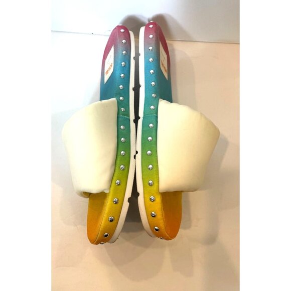 Dolce Vita X Trevor Project Mochi Studded Slide Pride Sandals Rainbow Size 8 - Picture 4 of 8